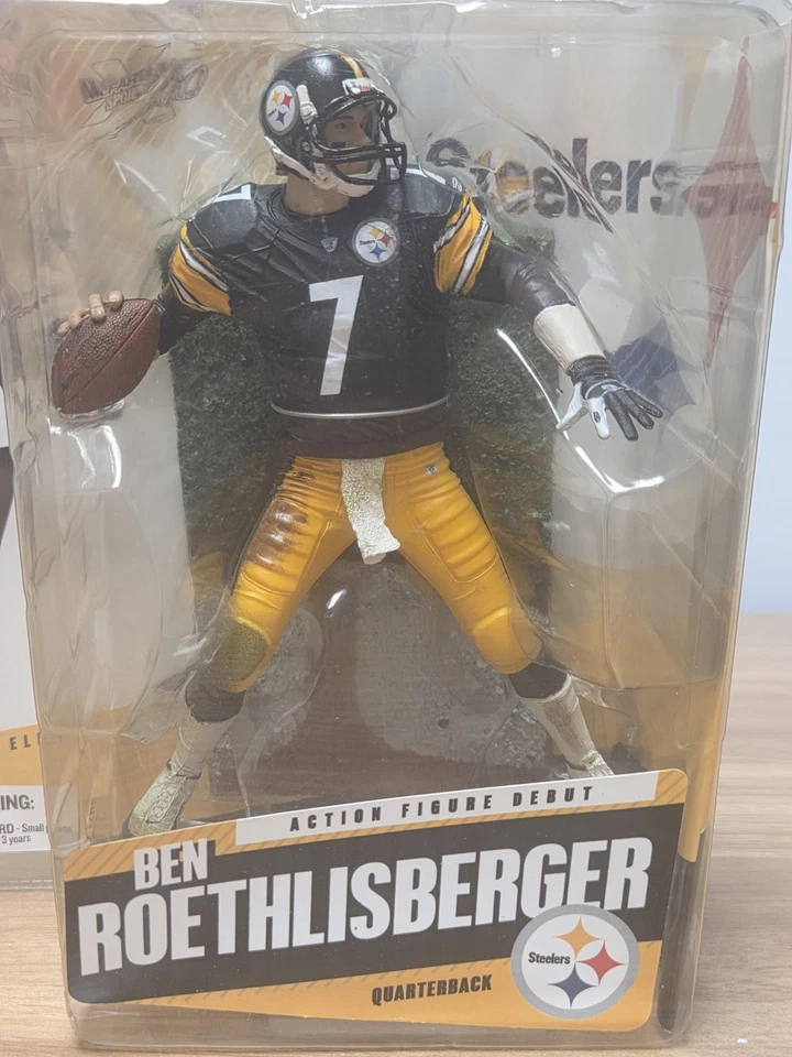 Figura De Colección Pittsburgh Steelers Ben Roethlisberger McFarlane NFL Serie 11 Foto 2 de 4