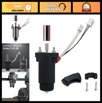 High Flow All Metal Hotend for Ender 3 V3 SE - Leakproof Nozzle, Easy Cold Chang