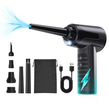 Electric Compressed Air Duster Rechargeable for Car 100000RPM with Led Light