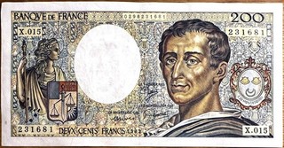 Banknoten aus Frankreich 200 Franc 1983