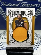 2025 National Treasures Jaylen Warren Tremendous Treasures, SSP/99, Steelers🔥