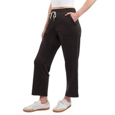 KIRKLAND Signature Women's Pull-On Lightweight Soft Crop Pant w/Pockets S Black