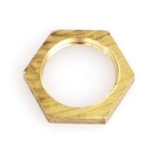 heyous 4pcs Lock Nut Brass Pipe Fitting 1/4" NPT Female 1/4Inch, Yellow 