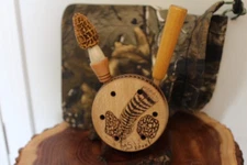 Custom Made Sycamore  Wood Turkey Pot  Call with Two Round Tip  Rod  Strikers