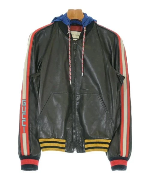 Gucci Leather Outer Shell Blue Coats, Jackets & Vests for Men for