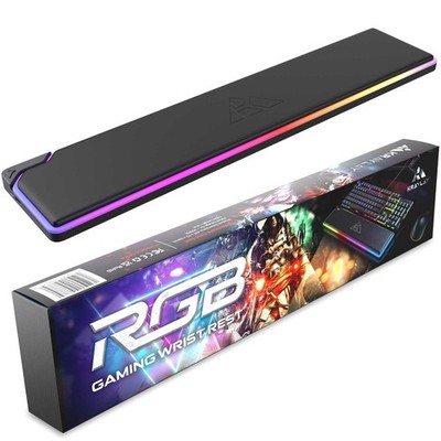 Kraylay RGB Backlit Gaming Wrist Rest | RGB Wrist Support for Keyboard | Keyb...