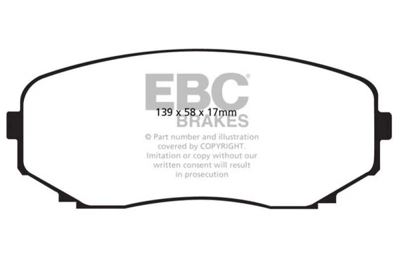 EBC Redstuff Front Brake Pads Foto 2 de 4