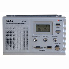 Kaito KA208 Super Mini Size AM/FM Radio with LCD Digital Display for Fine Tuning