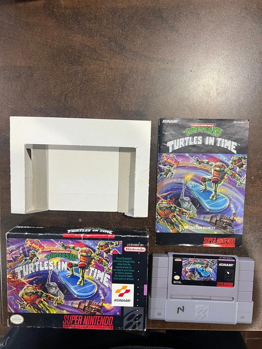Teenage Mutant Ninja Turtles IV 4 Turtles in Time SNES Complete