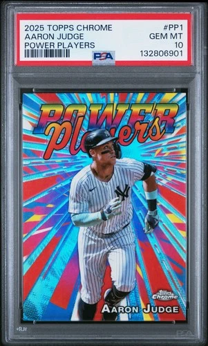 2025 Topps Chrome Power Players #PP1 Aaron Judge PSA 10