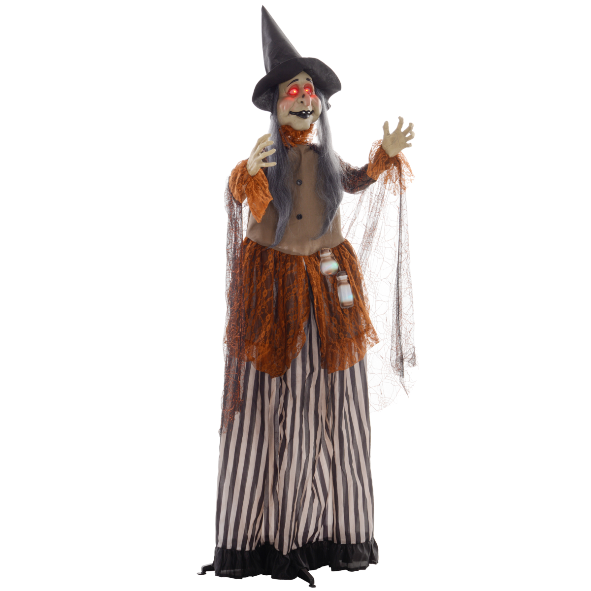 Homcom Animatronic With Sound Activated Light Up Eyes Outdoor Halloween Decoration - Image 2