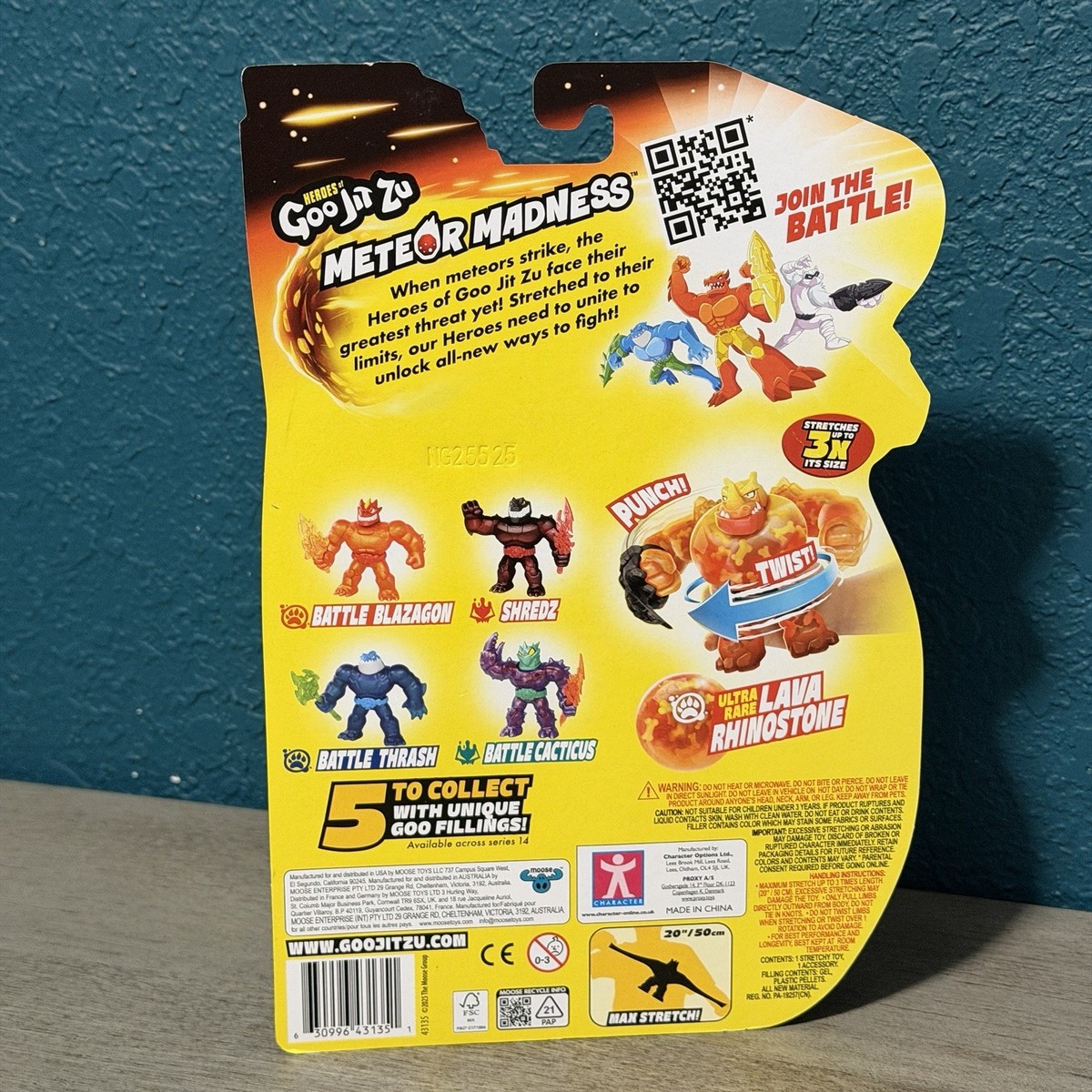 Goo Jit Zu Meteor Madness Lava Rhinostone Ultra Rare Chase Toy New