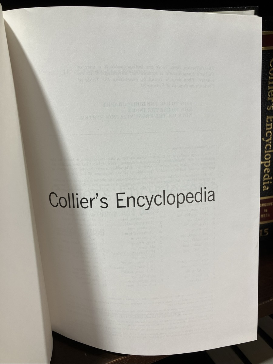 Collier's Encyclopedia Complete Set Volumes 1-24 + Dictionaries