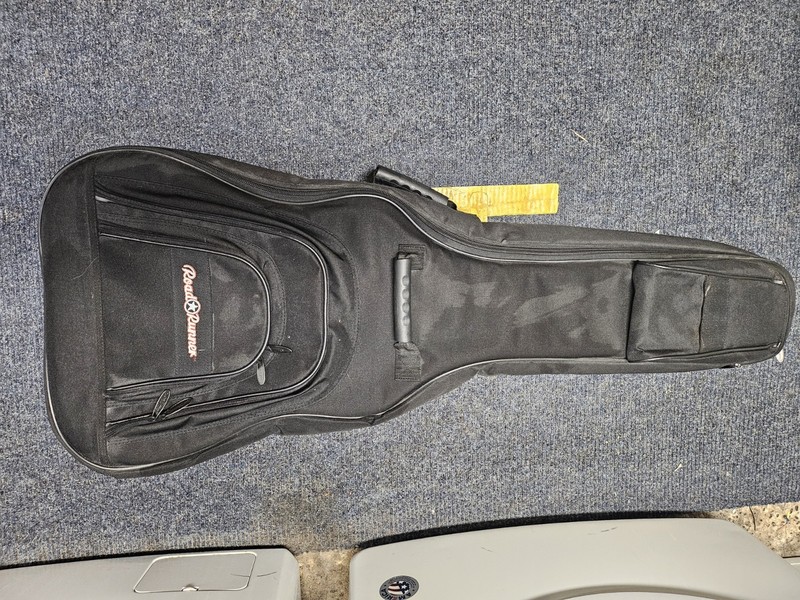Road Runner Padded Nylon Gig Bag w/Backpack Straps for Acoustic Guitar Black EX!