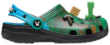 Crocs Minecraft x Classic Clog Kids Green Blue 210830-90H Ship Now