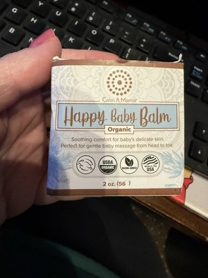 Calm A Mama Organic Happy Baby Balm 2 oz Healing Cradle Cap Eczema Acne Hives