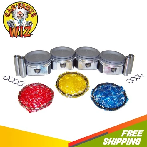 Engine Pistons and Rings Fits 04-07 Suzuki Aerio 2.3L DOHC 16v J23A Cu. 140
