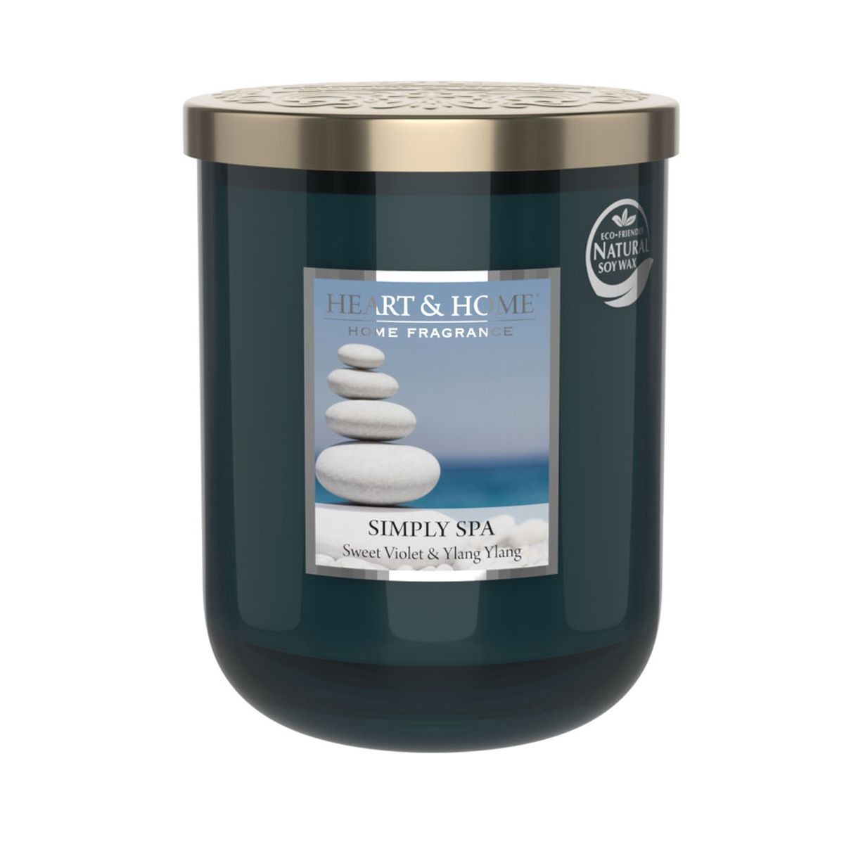Grande bougie heart and home éveil des sens haut de gamme parfum d'ambiance