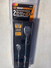 Gearwrench Long Handle Ratchet Set 1/4” and 3/8” 90 Tooth Set 81268T