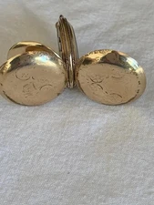 Wonderful Vintage Elgin Keystone J Boss Gold Filled Pocket Watch Etched Case