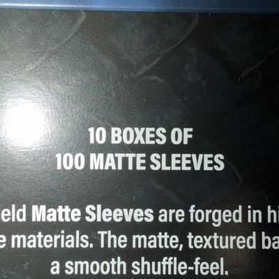 Dragon Shield Matte Jet Sleeves Display Case - Standard Size - 10 Packs