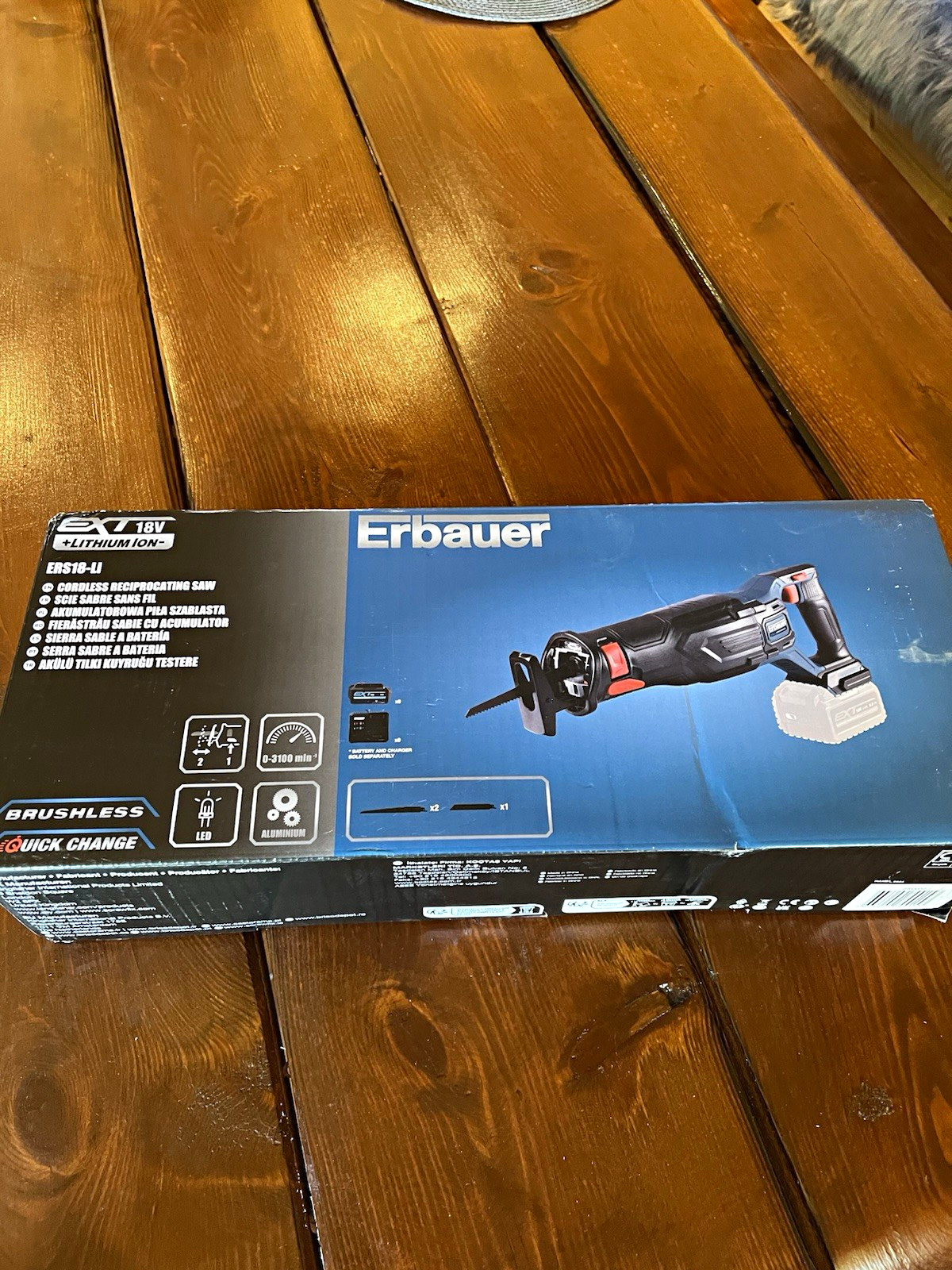 Erbauer ERS18-Li 18V Brushless Cordless Reciprocating Saw Bare Unit