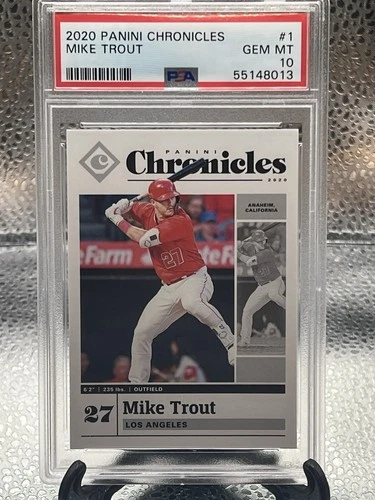2020 Panini Chronicles #1 Mike Trout PSA 10 Angels