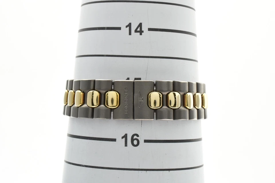 Vintage [N MINT] Longines Conquest Ti VHP L206.2 4025 Gold Qz Ladies Watch JAPAN - Image 3 of 4