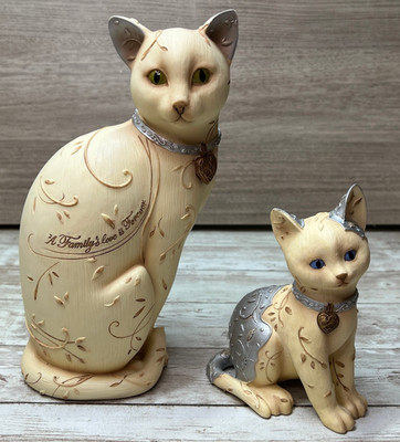 2007 Mom & Baby Cat Statues Elements Pavilion Gift Company by Barbara McDonald