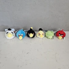 Angry Birds & Friends 2" Plush Lot Fuzzy Feather Fingers Pencil Toppers BNWT