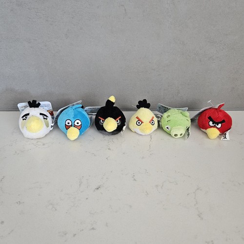 Angry Birds & Friends 2" Plush Lot Fuzzy Feather Fingers Pencil Toppers BNWT - Picture 1 of 10