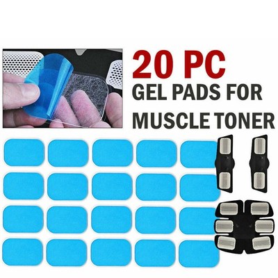 20 Ersatz-GEL-PADS für Muscle Toner Abs Stimulator EMS Maschine Toning Belt