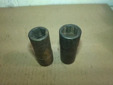 2 Snap-on Tools USA Flip Dual Impact Lug Nut Sockets A98A,A98M 13/16,3/4 19,21mm