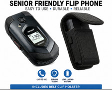 Kyocera E4610 DURAXV Verizon Unlocked 4G LTE Camera Flip Phone w/ Free Belt Clip