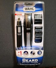 Wahl Beard Battery Trimmer Kit with Bonus Ear/Nose/Brow Trimmer NEW IN BOX