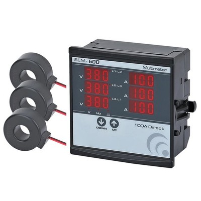 SEMXXD Drehstrom Digital Voltmeter mit 3CTs für 220 Volt elektrische Anlagen