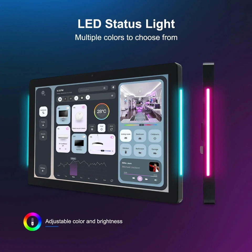 Wall Mount Android Tablet Smart Home Control Panel 10.1inch RK3566 2+16GB PC - Image 2 of 4