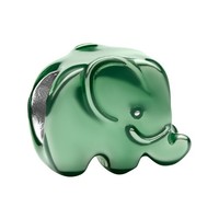 Pandora Schmuck Mini Silber-Charm GrüNer Elefant 794901C01