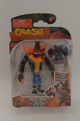Crash Bandicoot Figuren Biker Crash With Akano Mask Headstart 2023 Neu