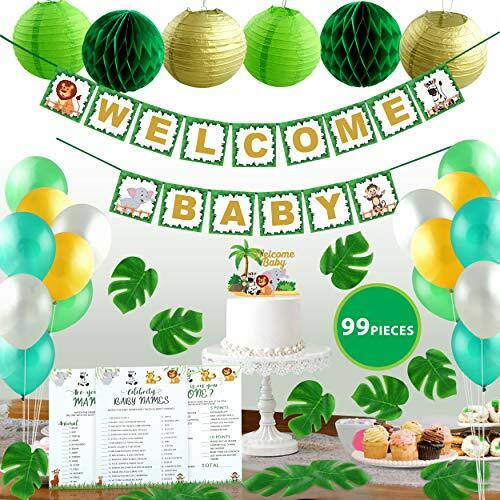 Jungle Theme Safari Baby Shower Decorations With Bonus Baby Shower