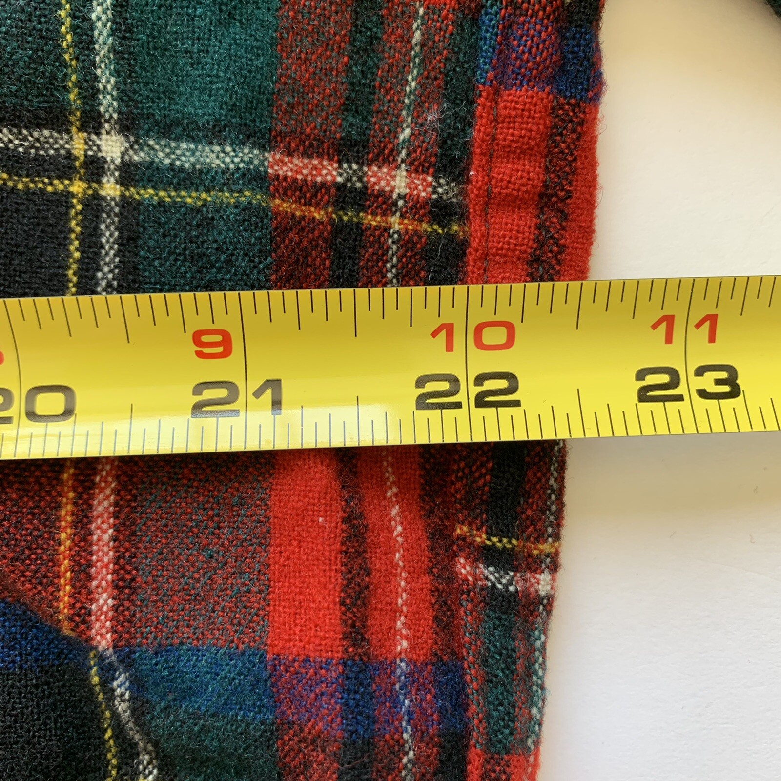 Pendleton Distressed Wool Red Plaid Button Up Shi… - image 11