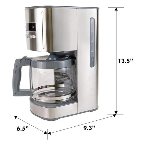 KENMORE Coffee Maker 12-Cup Programmable Stainless Steel w/ Reusable Filter - Picture 7 of 7