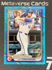 2024 Topps Bowman Chrome Jac Caglianone 1st Aqua Refractor /499 Jersey Number