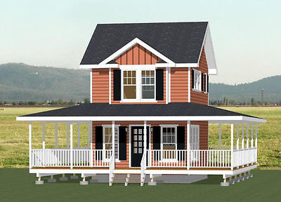 16x20 Tiny House 1 Bedroom 1 5 Bath PDF Floor Plan 