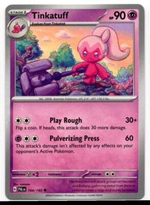 Pokemon Paldea Evolved 104/193 Tinkatuff