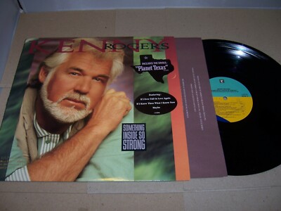 KENNY ROGERS- SOMETHING INSIDE SO STONG-'89 COUNTRY LP, REPRISE 1-25792 (VG-/VG)