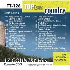 Top Tunes Karaoke CD G - TT126 Gal Country Vol. 23