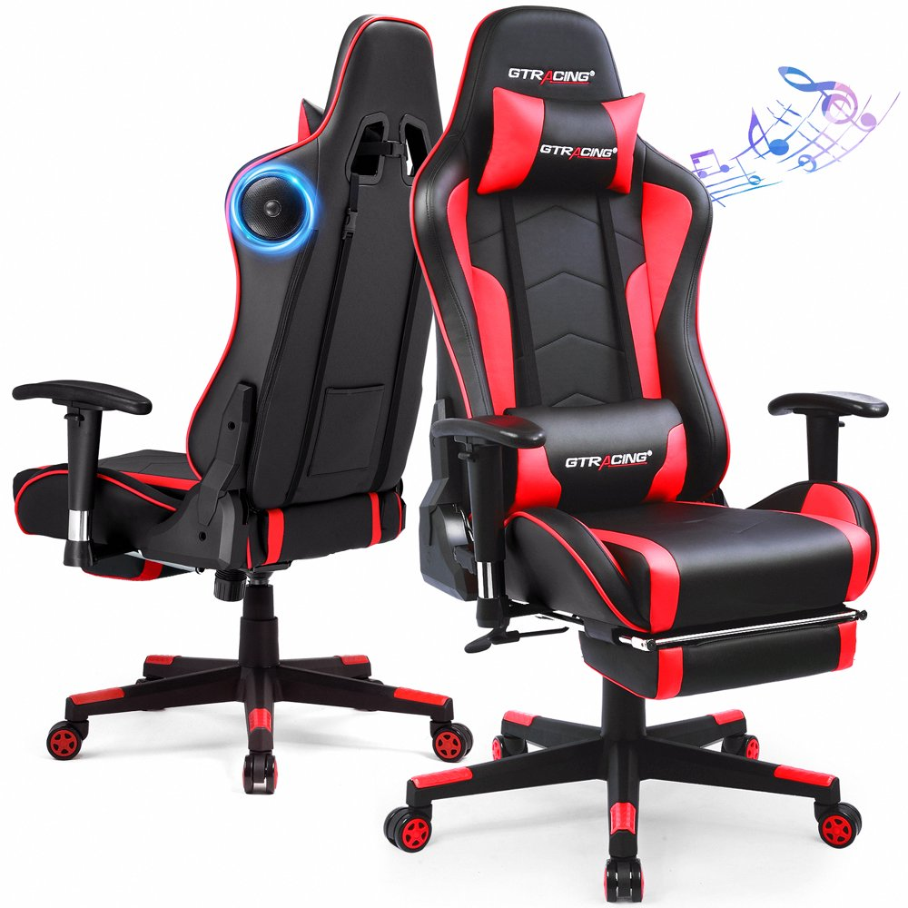Gaming Chair with Bluetooth Speakers Music Office Chair with