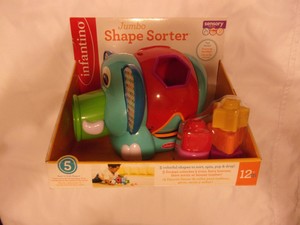 infantino elephant shape sorter