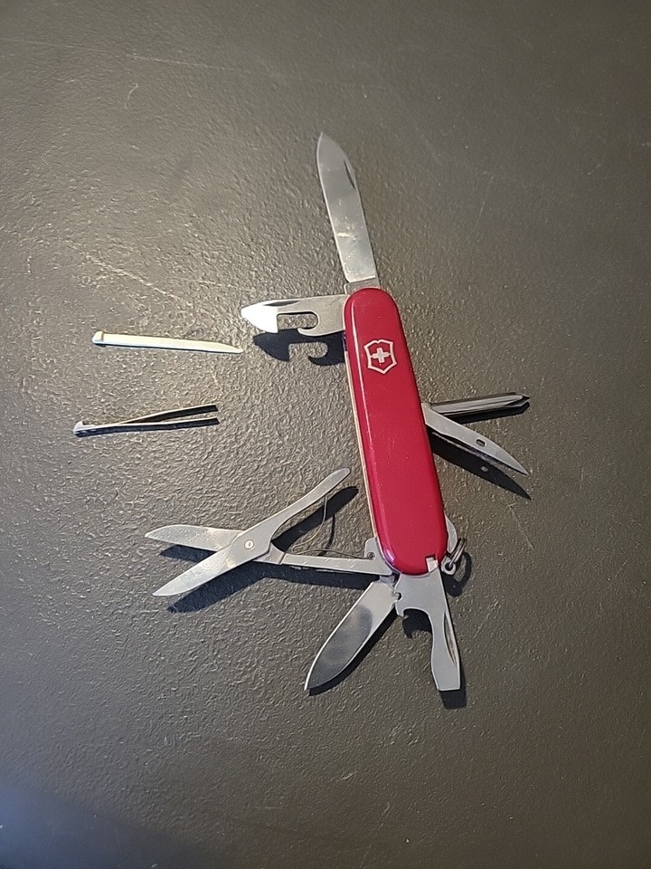 Victorinox Compact Red Swiss Army Pocket Knife Made In Switzerland eBay